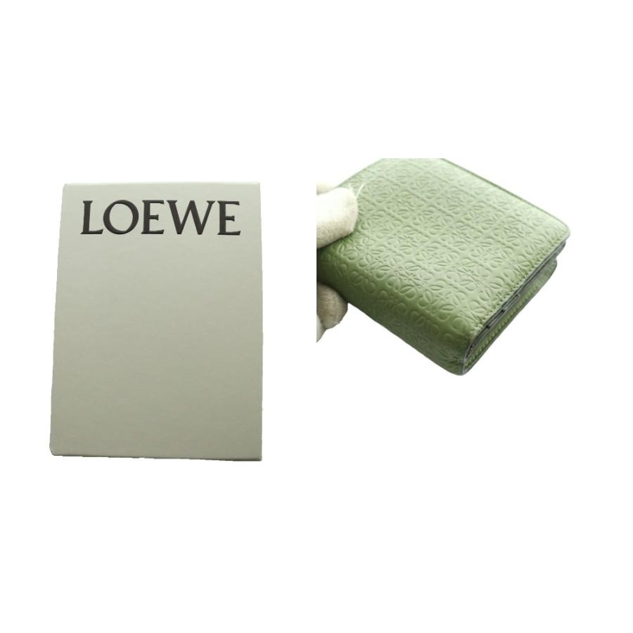 LOEWE（ロエベ） アナグラム リピートコンパクトジップウォレット 二