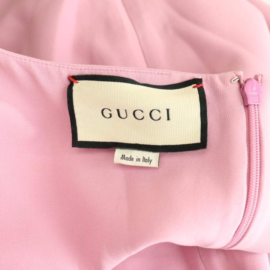 GUCCI（グッチ） GUCCI G金具 ノースリーブ ワンピース ミニ 38 ピンク