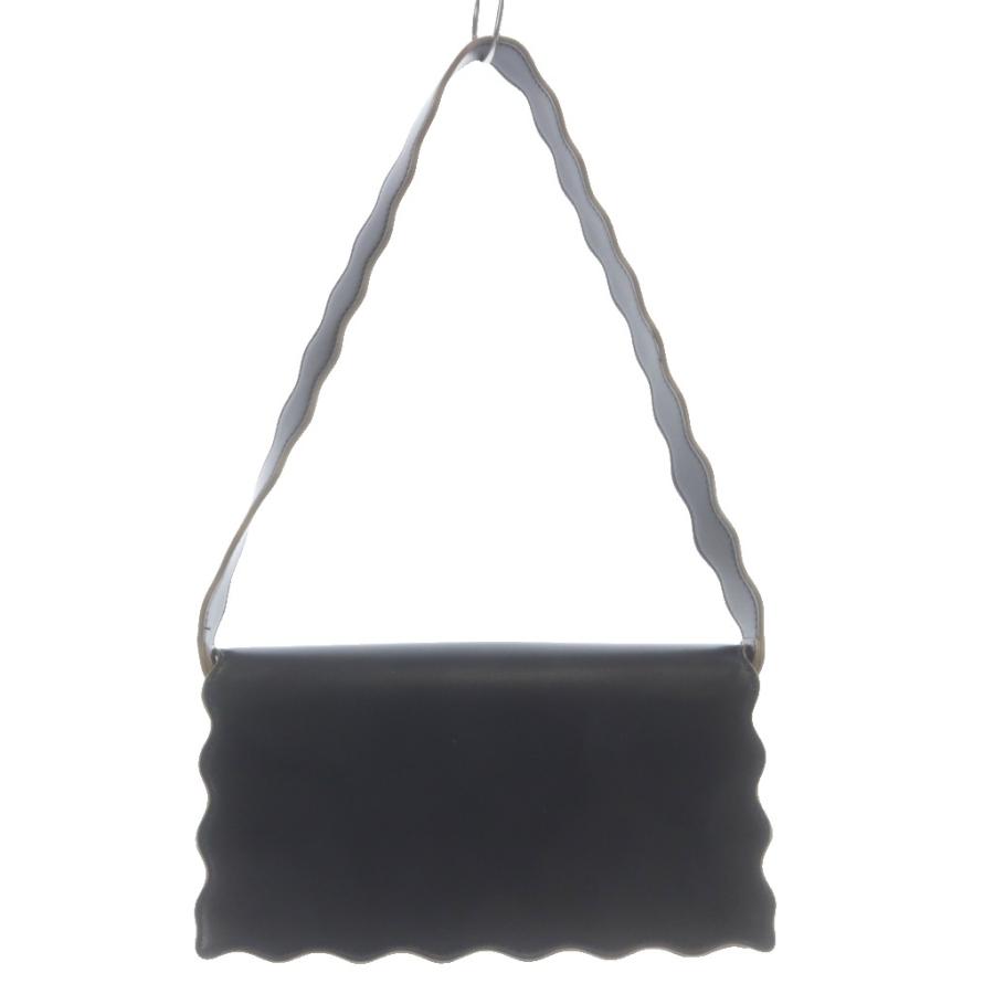 美品 TSURU By MARIKO OIKAWA ツルバイマリコオイカワ Rosalie パール バケットショルダーバッグ ブラック レディース 古着 中古 USED TSURU by Mariko Oikawa（ツルバイマリコオイカワ） ショルダーバッグ