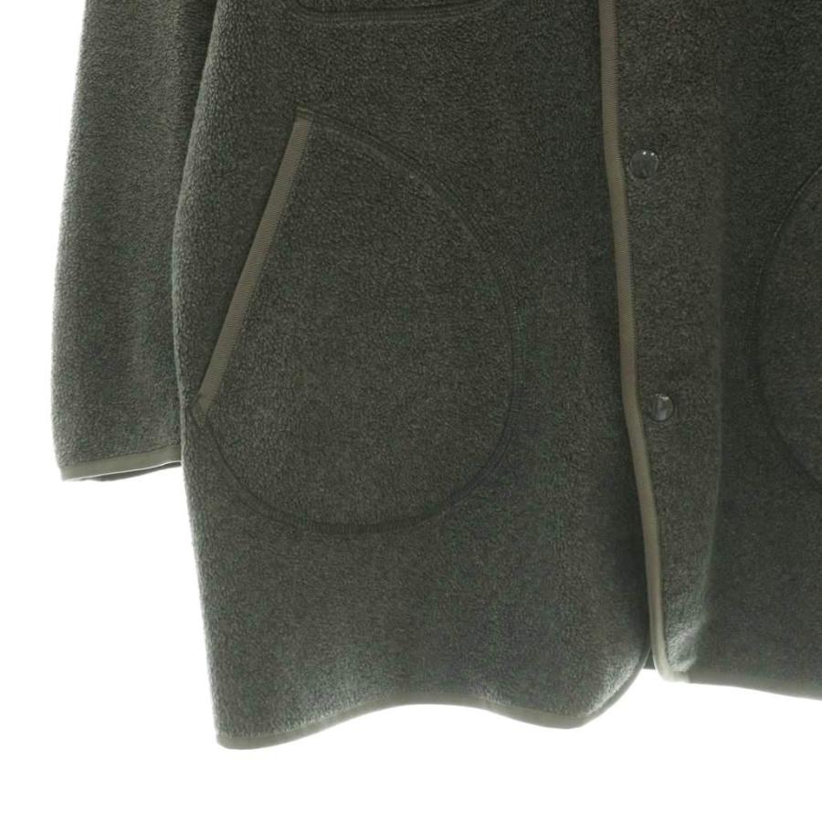 ダントン DANTON フリースジャケット ノーカラージャケット 34 グレー