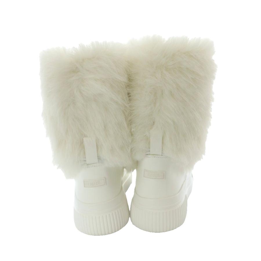 未使用品 ファーファー furfur スノーブーツ ショートブーツ 37 23.5cm