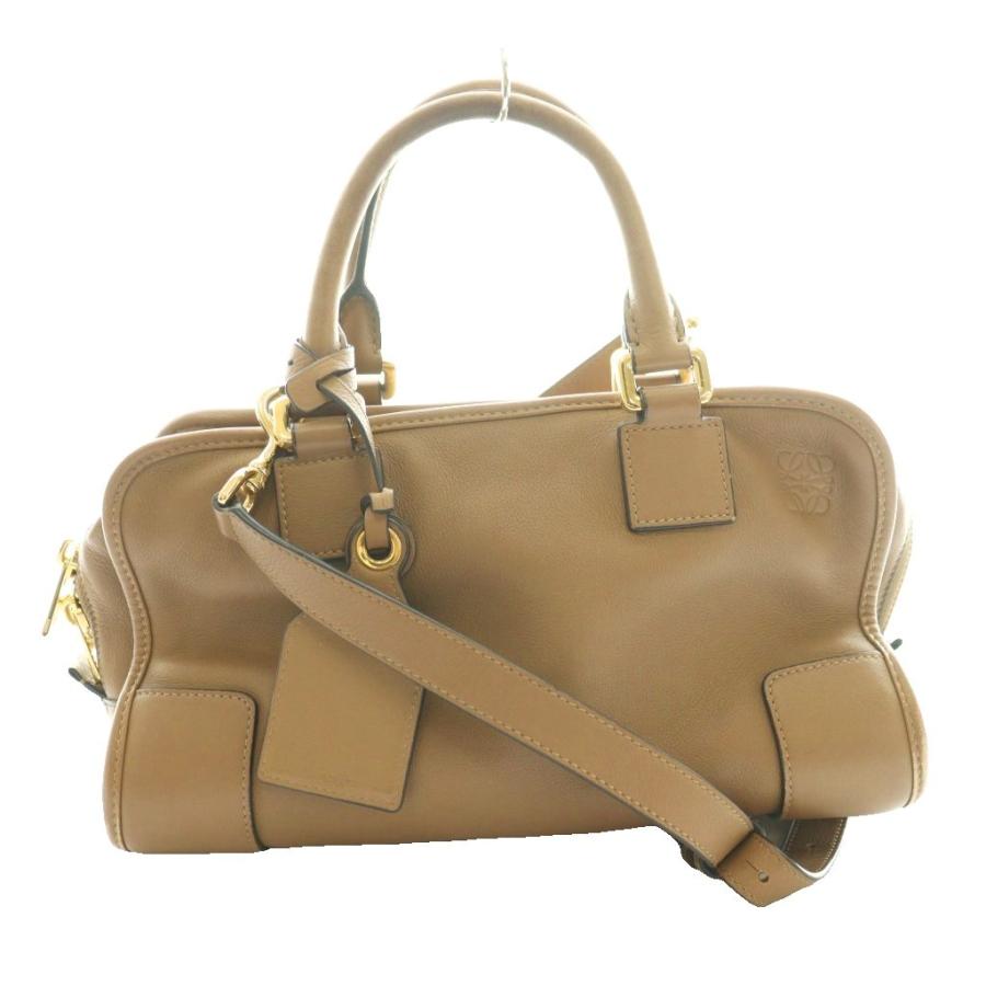 LOEWE（ロエベ） アマソナ 28 2wayバッグ ハンド ショルダー 茶