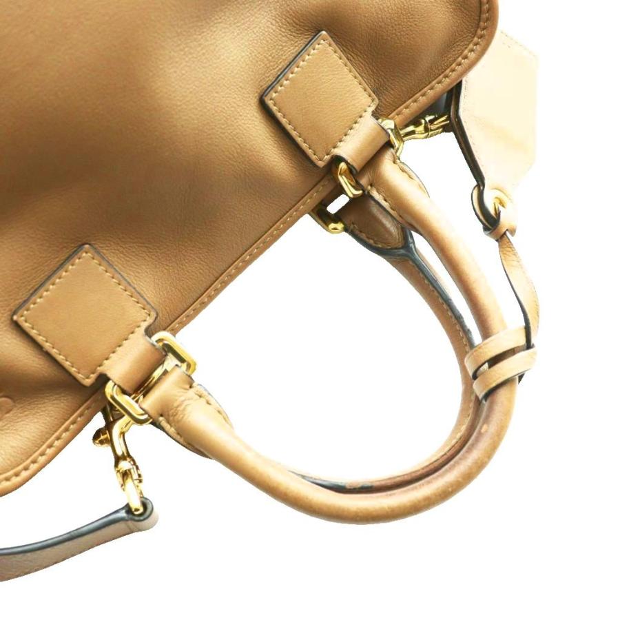 ロエベ　ワンショルダーバッグ　ハンドバッグ　ブラウン　茶　LOEWE　アマソナ LOEWE - ロエベ ワンショルダーバッグ ハンドバッグ ブラウン 茶 LOEWE