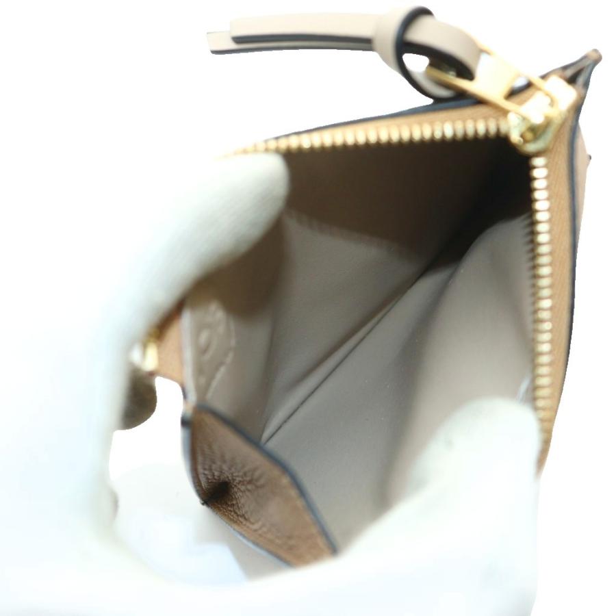 LOEWE（ロエベ） スクエアコインカードホルダー ラージ 茶 ブラウン