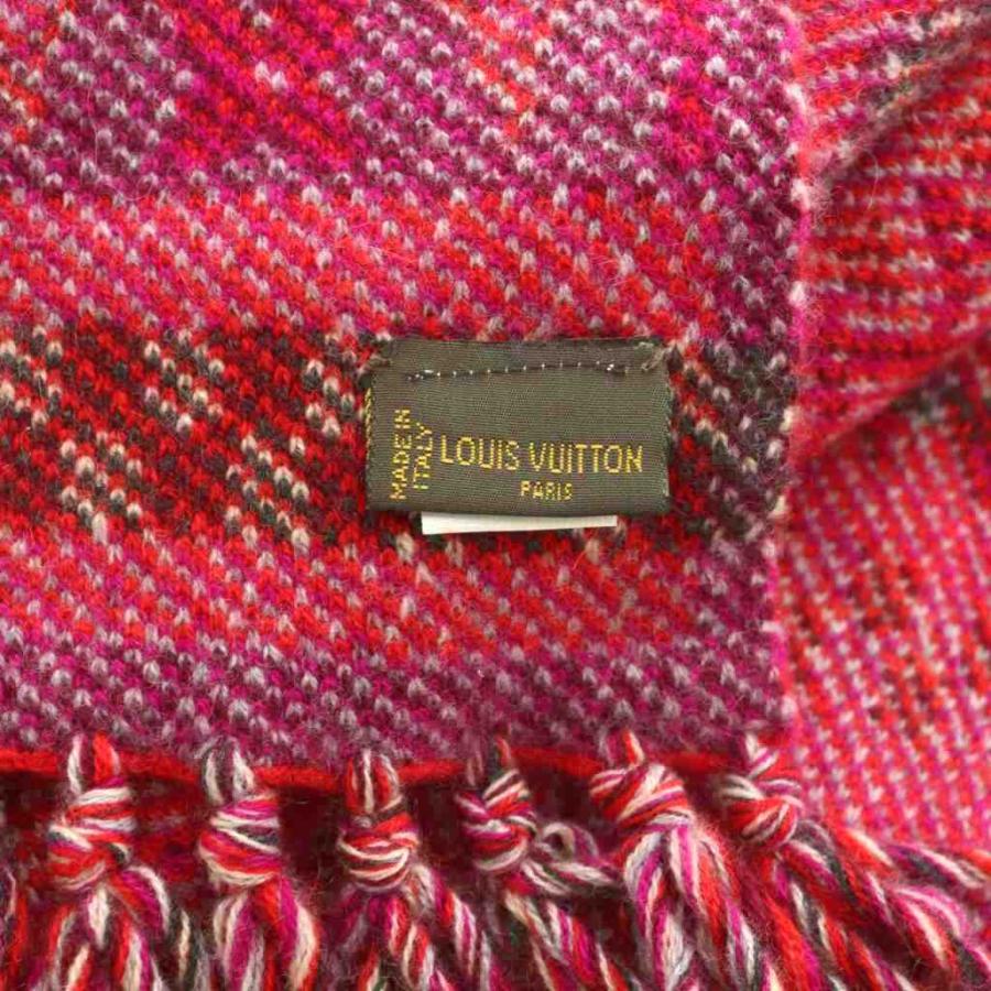 ルイヴィトン LOUIS VUITTON モノグラム カシミヤ マフラー フリンジ