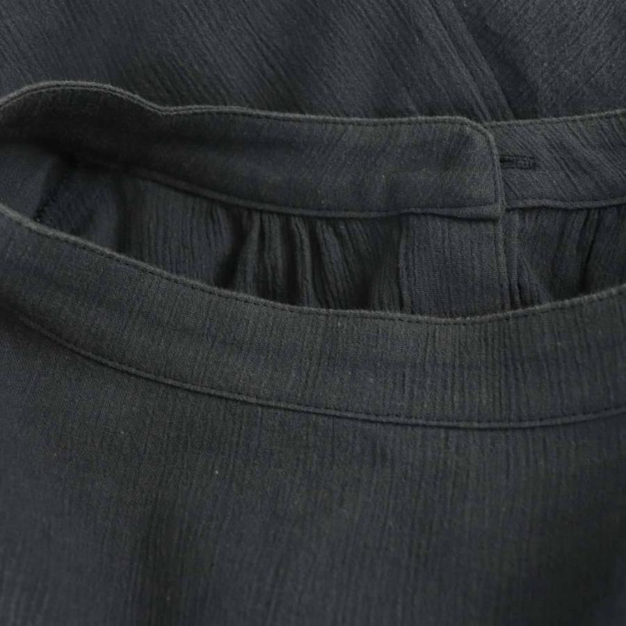 レリアン Leilian シャツワンピース 長袖 ロング 13+ ネイビー /DO