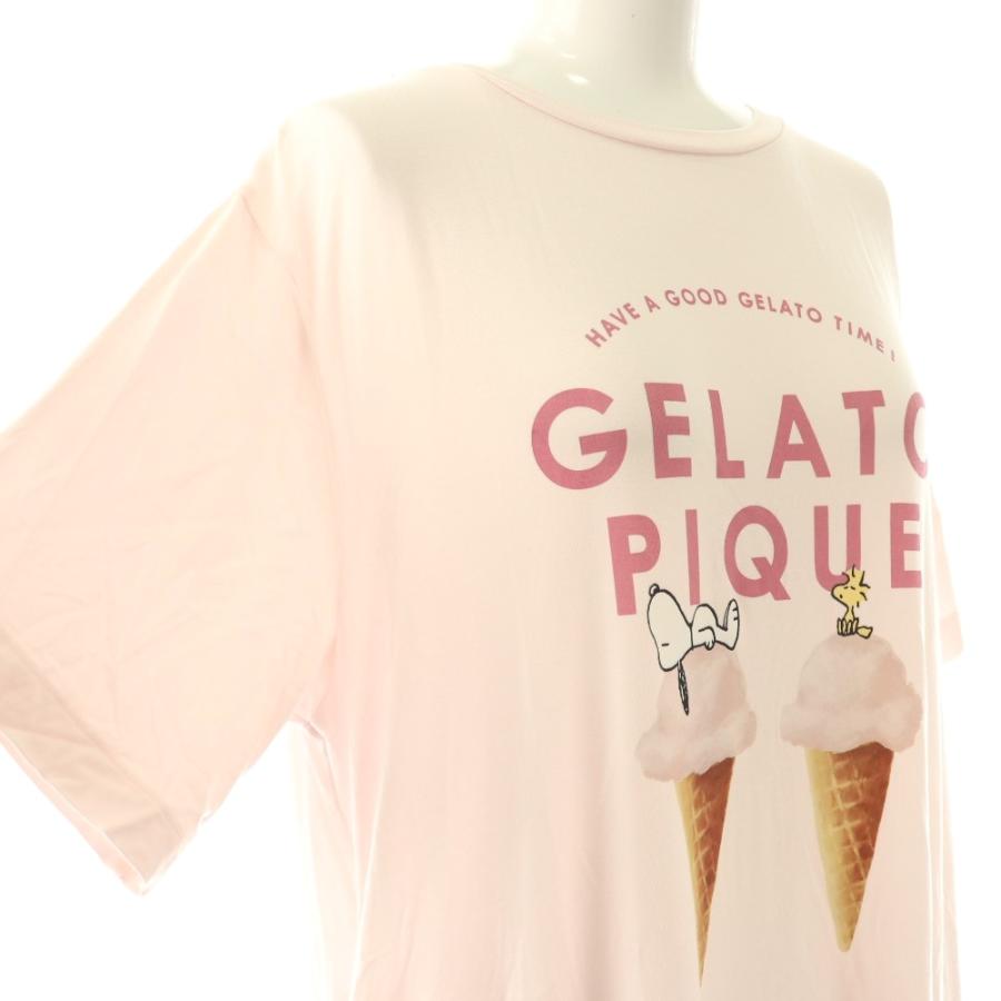 新品☆gelato pique【PEANUTS】ワンポイントワンピース ジェラートピケ gelato pique PEANUTSワンポイントワンピース ロング