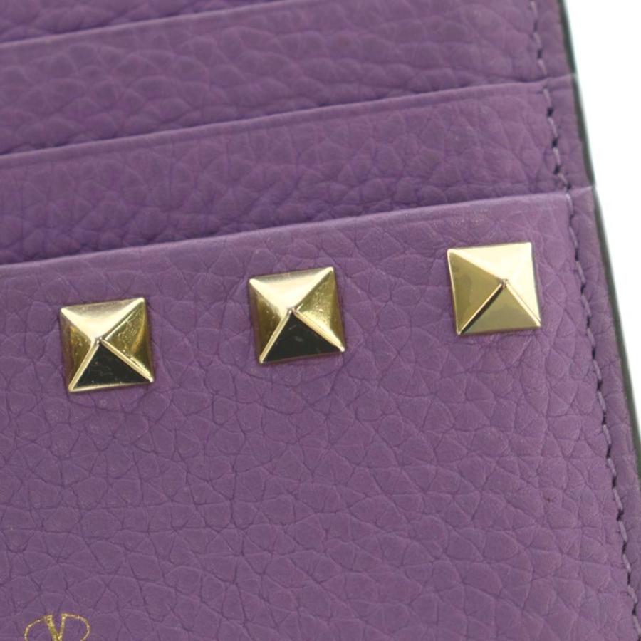 新品未使用VALENTINO ローマンスタッズ フラグメントケースミニ財布 紫 ヴァレンティノ ヴァレンチノ VALENTINO フラグメントケース 財布 小銭