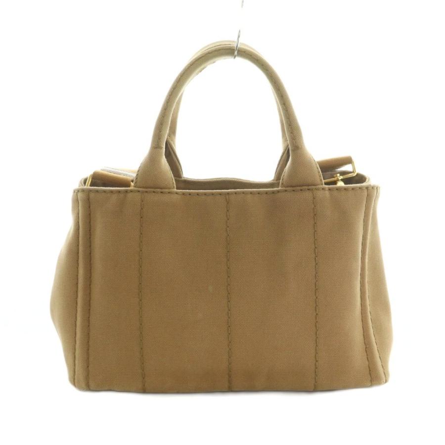 PRADA　カーキ ブラウン　トリム　キャンバス　カナパ　トートバッグ　プラダ PRADA（プラダ） カナパ 2WAY トートバッグ ショルダーバッグ