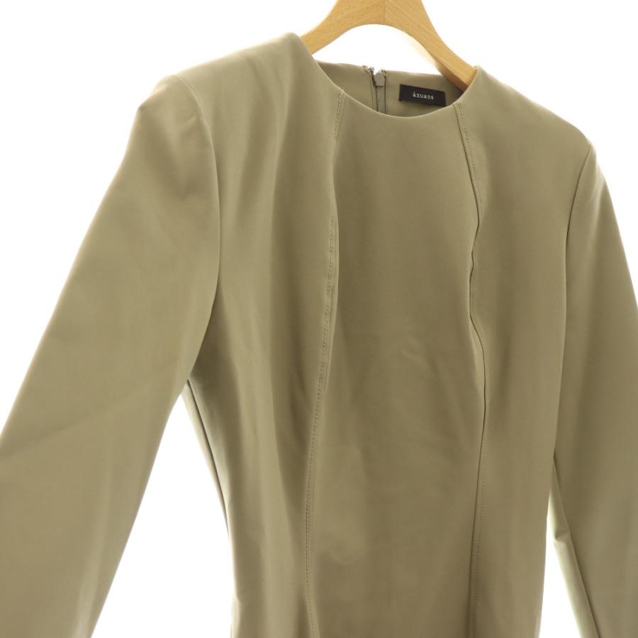 未使用品 アニュアンス anuans 23AW ステッチワークコクーンワンピース