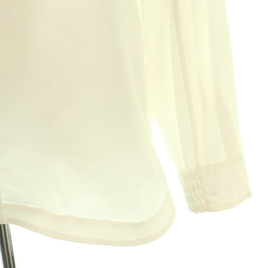 ハイク HYKE TASLAN TWILL TOP プルオーバーブラウス 長袖 2 ホワイト