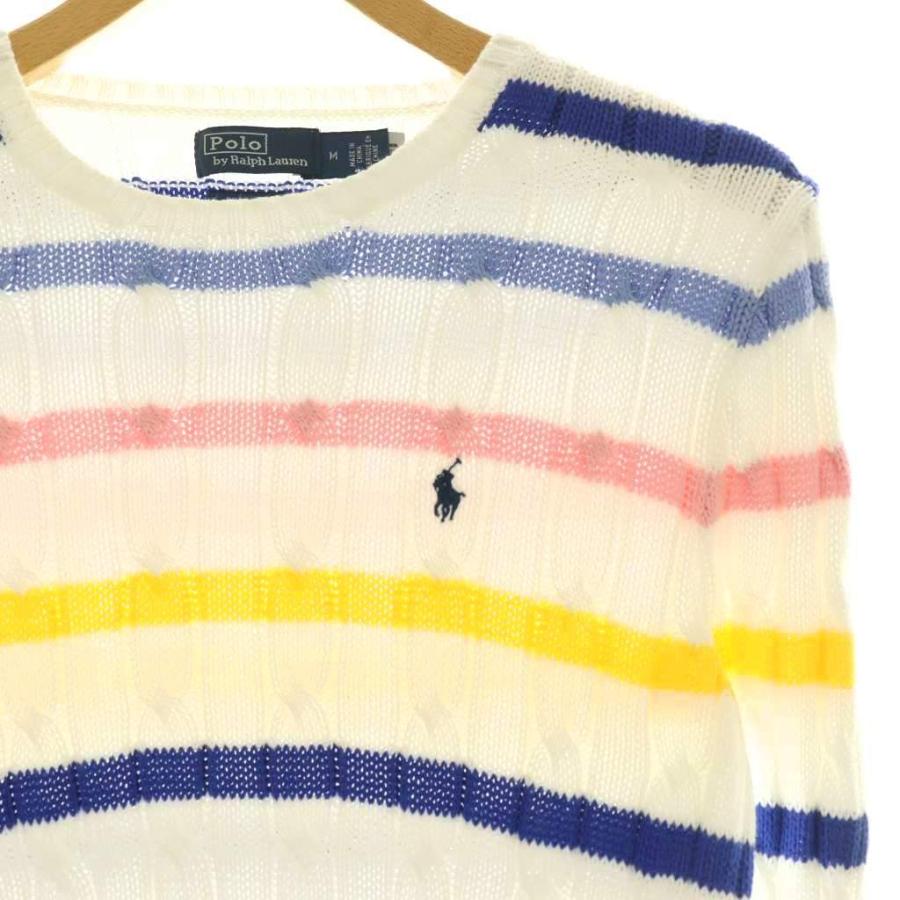 ポロ ラルフローレン POLO RALPH LAUREN ストライプケーブルニット