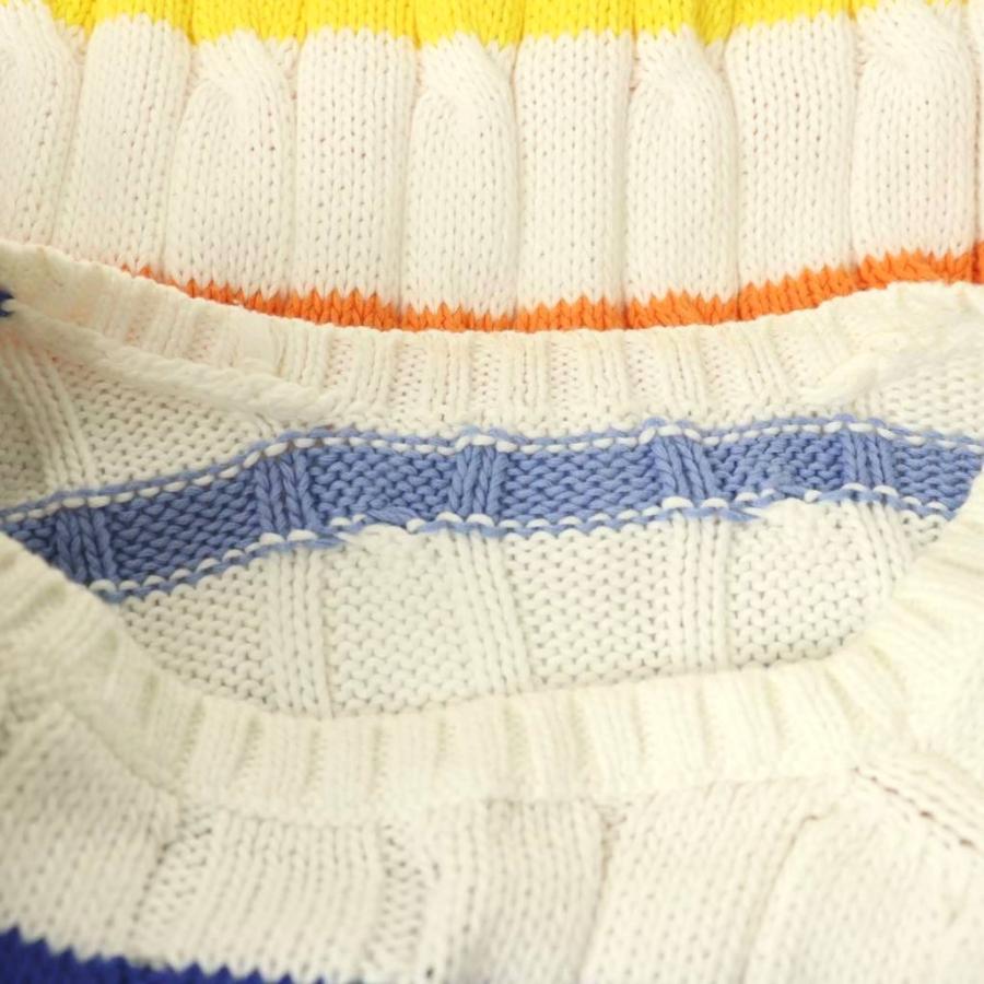 POLO RALPH LAUREN ストライプ柄ケーブルニットセーター 新品 ポロ ラルフローレン POLO RALPH LAUREN ストライプケーブルニット