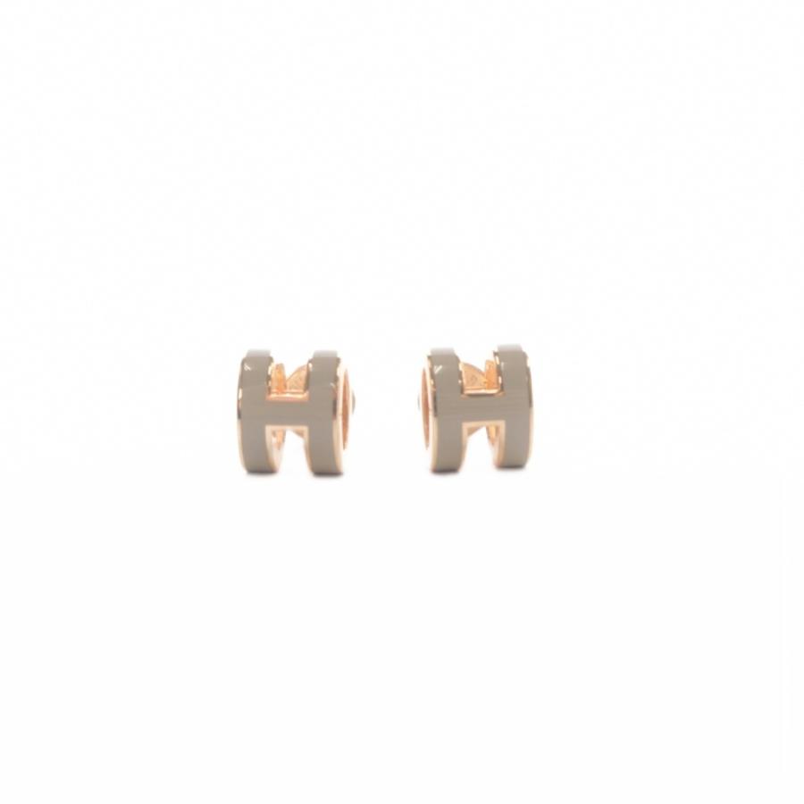 HERMES（エルメス） 近年 ポップH ミニ ピアス マロングラッセ