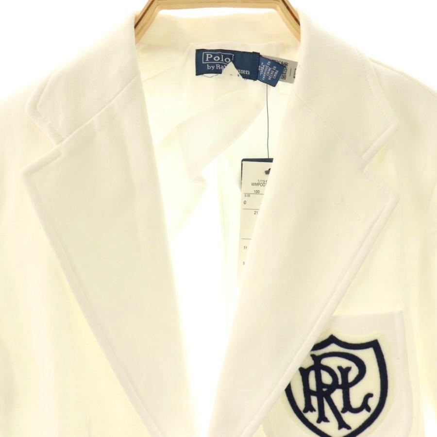 極美品 ポロラルフローレン 現行モデル ロゴクレストコットンジャージーブレザー ポロ ラルフローレン POLO RALPH LAUREN 近年モデル ロゴクレスト