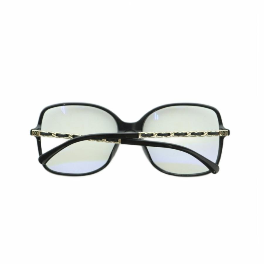 CHANEL（シャネル） 眼鏡 セルフレーム スクエア チェーン付き 57□17