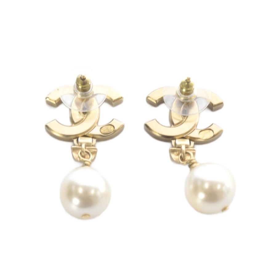 CHANEL シャネル パール ピアス ゴールド CHANEL（シャネル） ココマーク パール ピアス ゴールド色 A21C /SR