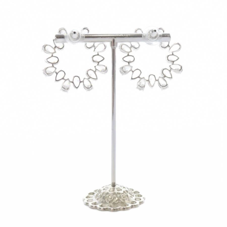 スワロフスキー SWAROVSKI Millenia フープピアス 両耳用 シルバー色