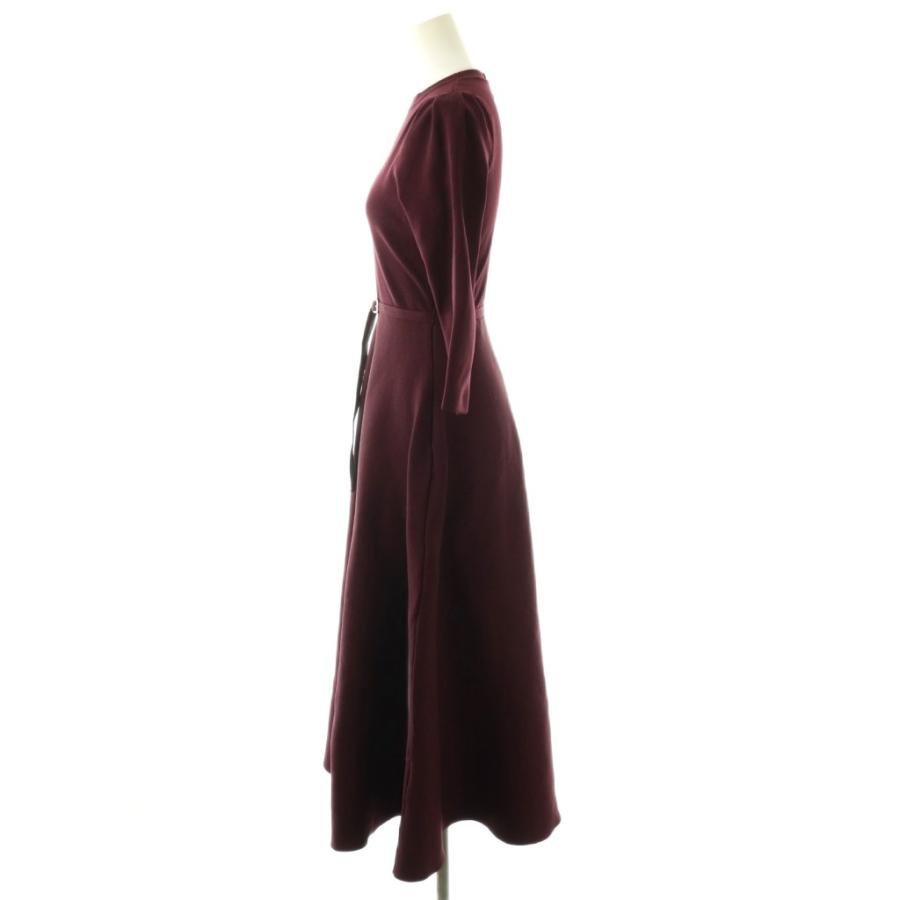 ★新品★未使用品★美品★マイストラーダ　Mystrada  ニット　ニットワンピ 新品 Mystrada (マイストラーダ) クロシェフリンジニットワンピース