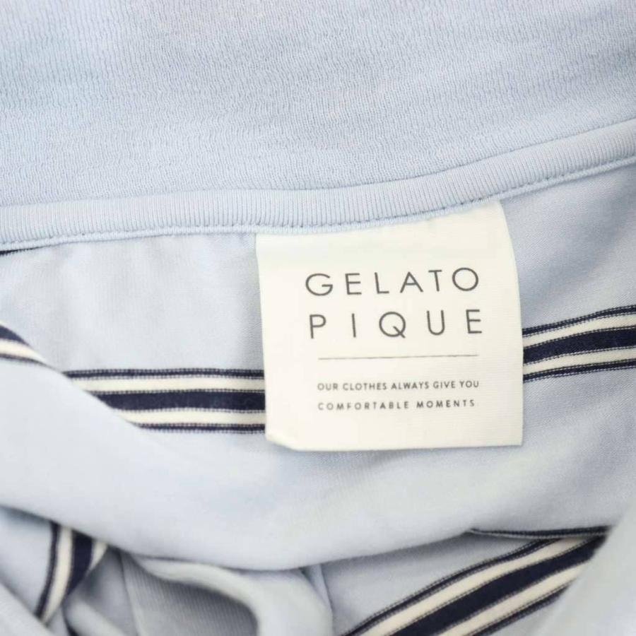 gelato pique 新品未使用品 タグ付き ワンサイズ ボーダー　ロング ジェラートピケ gelato pique 25SS マルチボーダーポロカラー