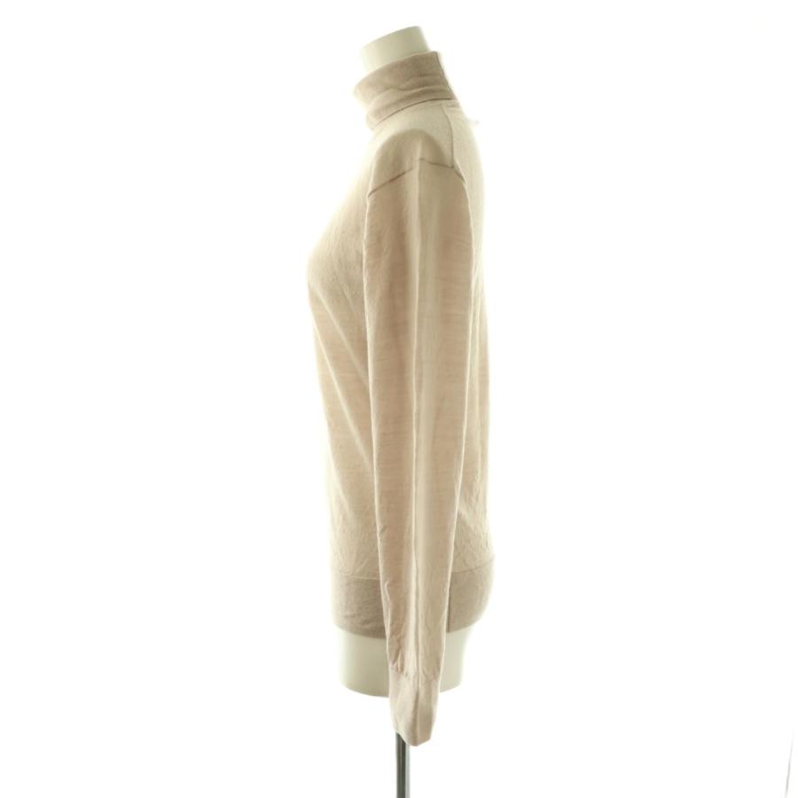 【美品】  ebure / エブール | ウール ハイゲージ タートルネック ニット | ベージュ | レディース 美品】 ebure / エブール | ウール ハイゲージ タートルネック ニット