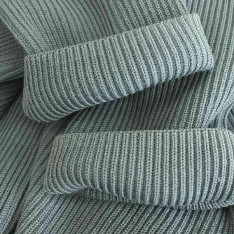 オーラリー AURALEE SUPER FINEWOOL RIB KNIT V NECK P/O ニット