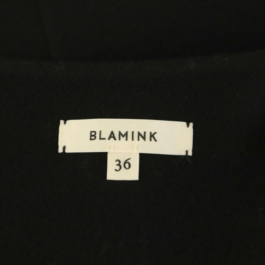 ブラミンク BLAMINK ダブルフェイスノーカラーコート アウター ウール