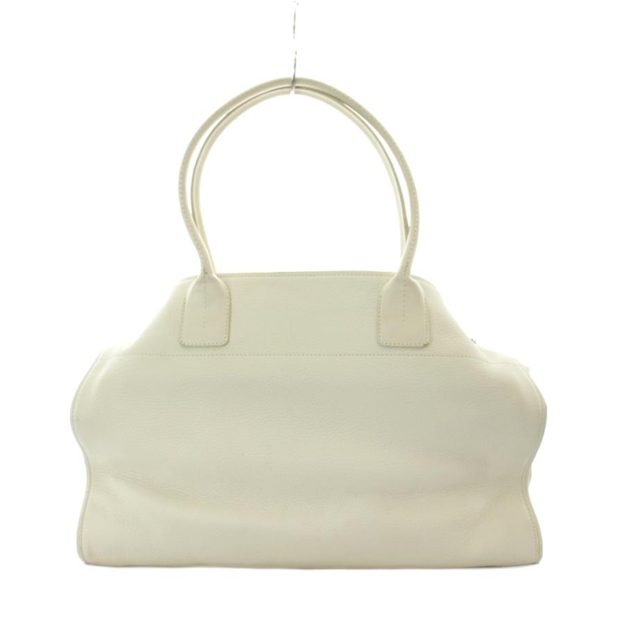 トッズ TOD'S ジレリ Girelli トートバッグ レザー シボ革 本革 白