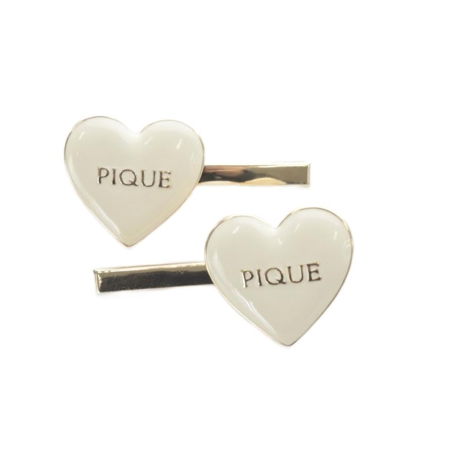 ジェラートピケ gelato pique バレンタイン ハート ヘアピン 2個セット