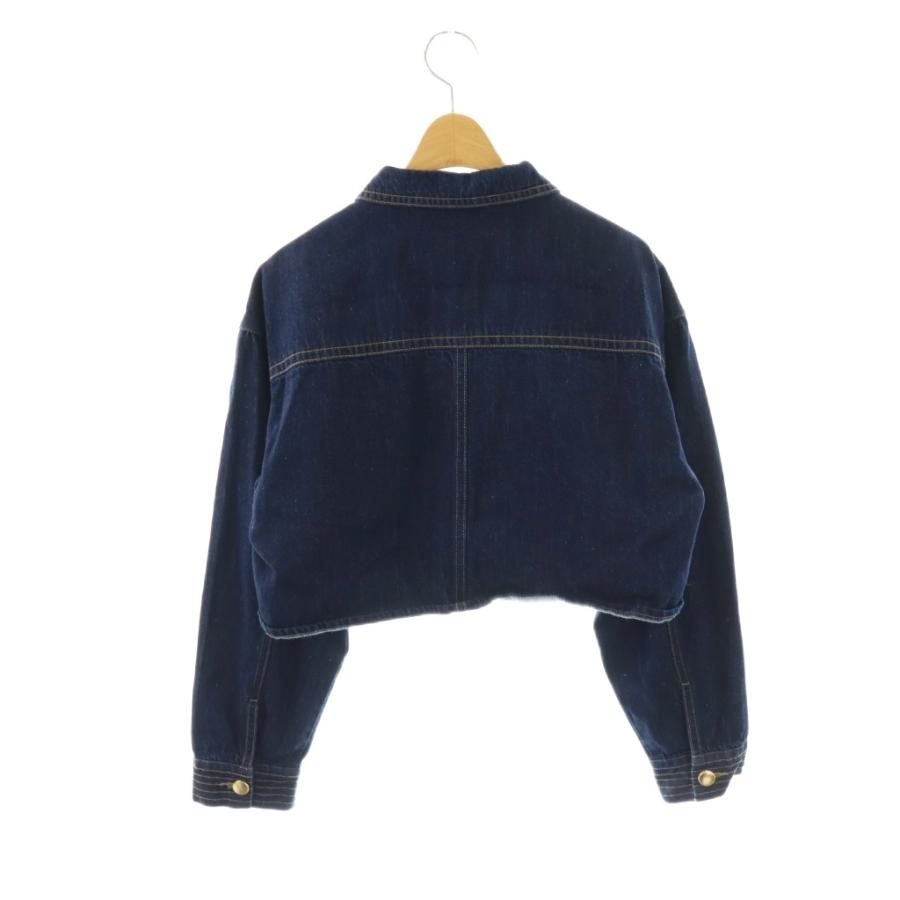 ハーリップトゥ Herlipto Milano Cropped Denim Jacket デニム