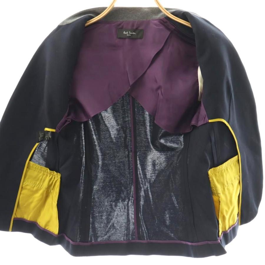 PaulSmith ノーカラージャケット ブラック Paul Smith BLACK（ポールスミス ブラック） ポールスミス ブラック