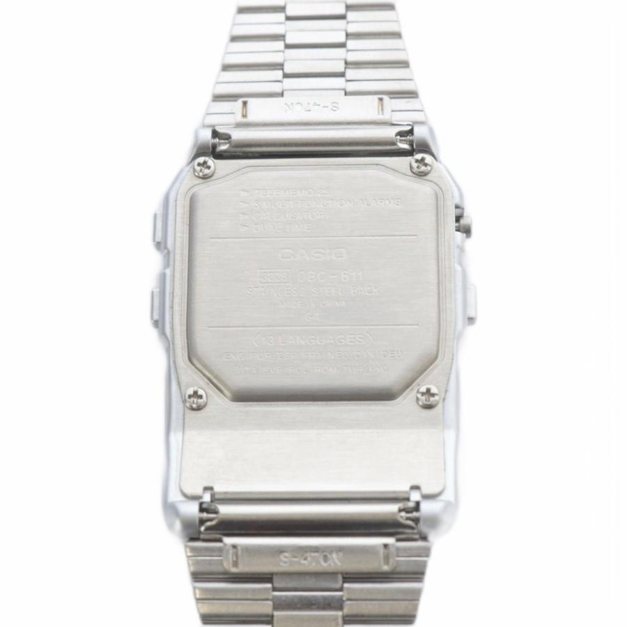 CASIO（カシオ） チープカシオデータバンク腕時計 シルバー色 DBC-611