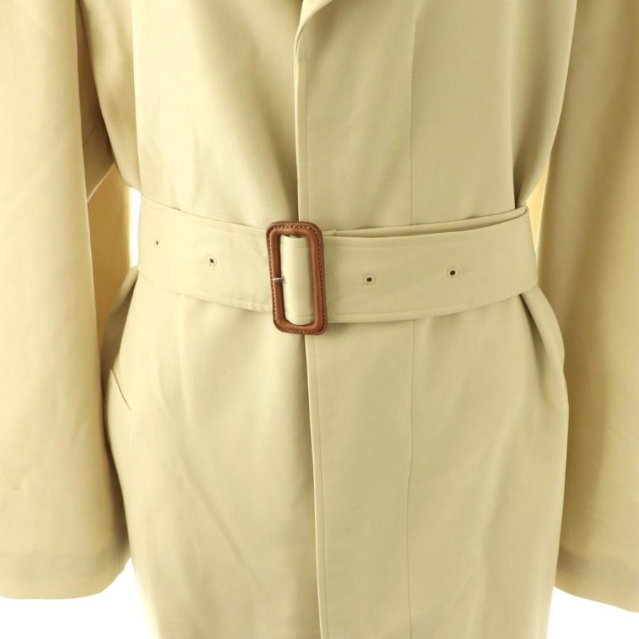 オーラリー AURALEE 24SS HARD TWIST WOOL TWILL CHESTERFIELD COAT スプリングコート ロング 0 クリーム色 A24SC02WG レディースの画像