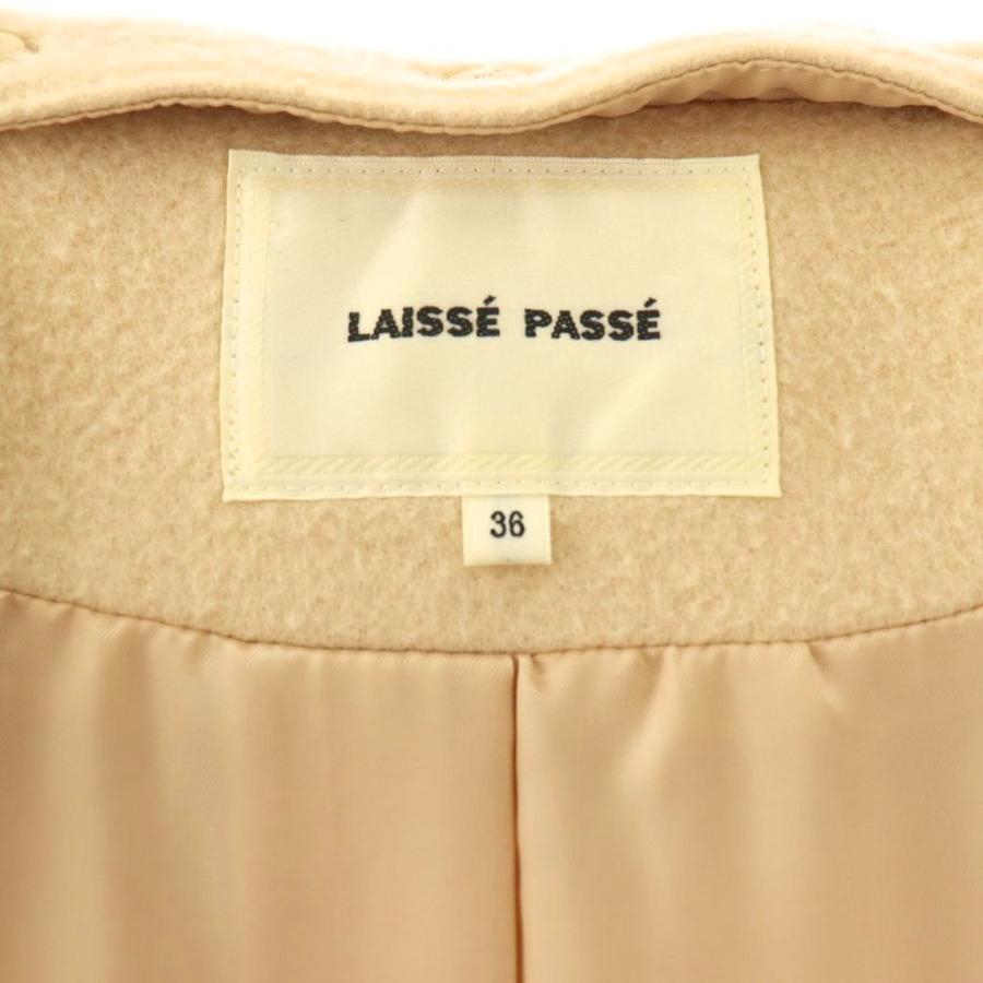 レッセパッセ LAISSE PASSE ウールフォックスファー付きコート 