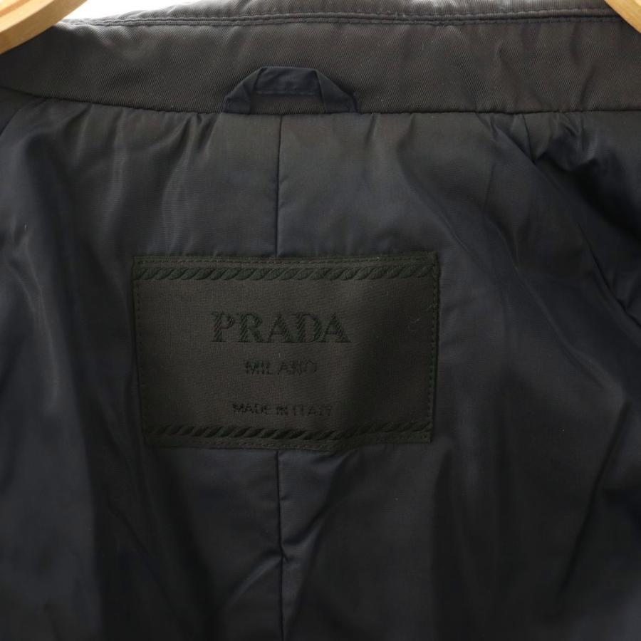 PRADA（プラダ） トレンチコート 中綿 ナイロン ロング丈 ベルト