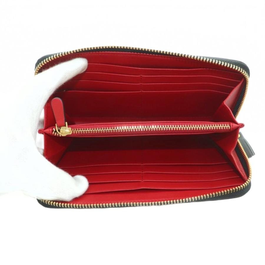 アニヤハインドマーチ ANYA HINDMARCH ENAMEL LOCK LARGE ZIP ROUND