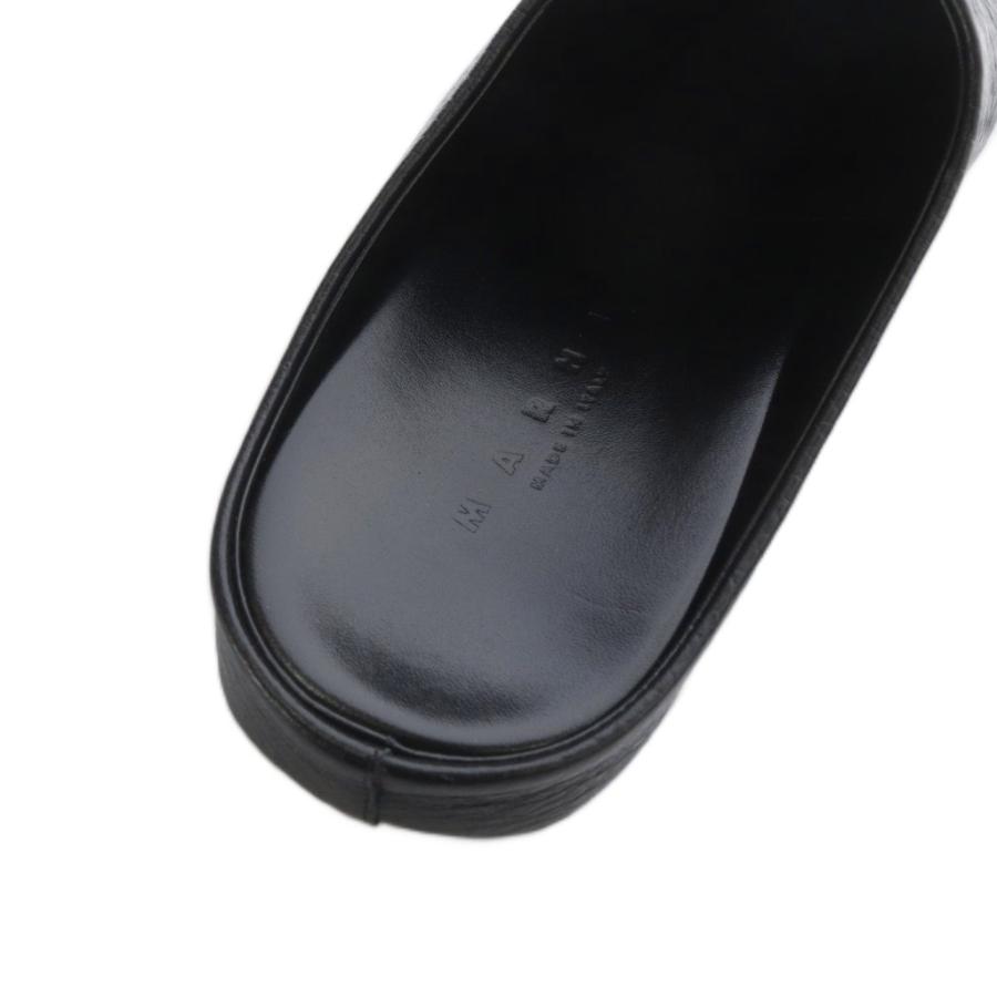 MARNI（マルニ） フスベットサボ レザーシューズ ミュール 37 黒