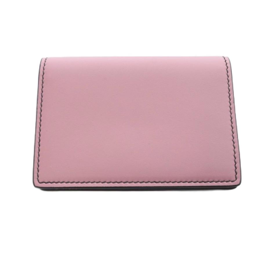 スマイソン SMYTHSON カードケース レザー ロゴ ピンク /SR レディース