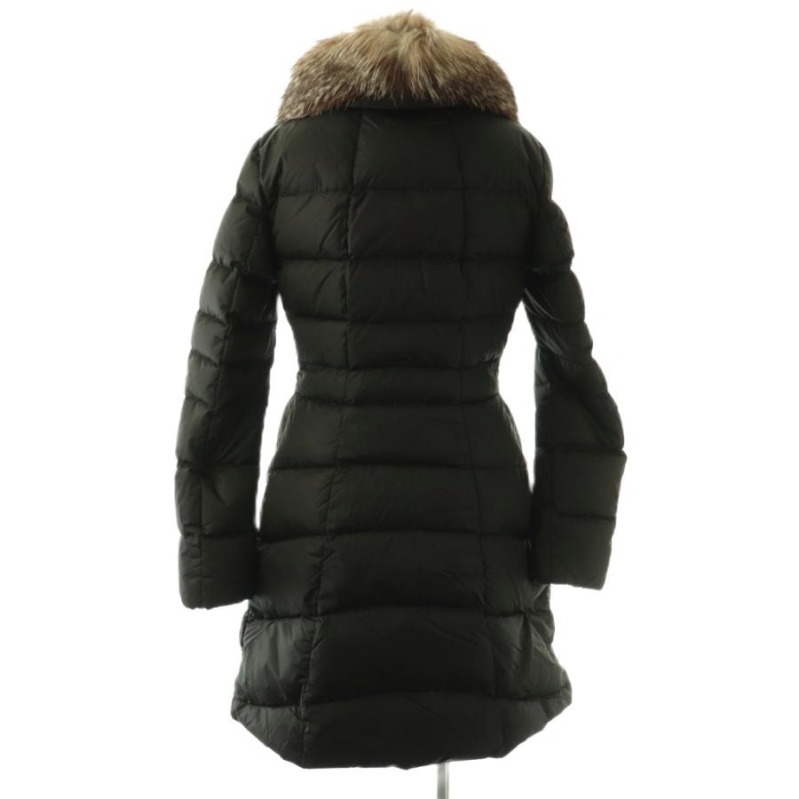 モンクレール MONCLER HIRONDELLE フォックスファー付き ダウンコート アウター 00 ブラック /DF ■OS ■SH レディース_1