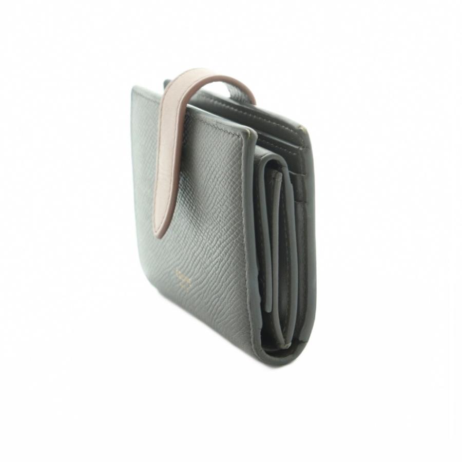 CELINE グレー 二つ折り財布 CELINE（セリーヌ） スモール ウォレット 財布 二つ折り 小銭入れ