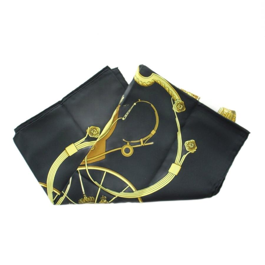 HERMES エルメス スカーフ SPRINGS ブラック HERMES（エルメス