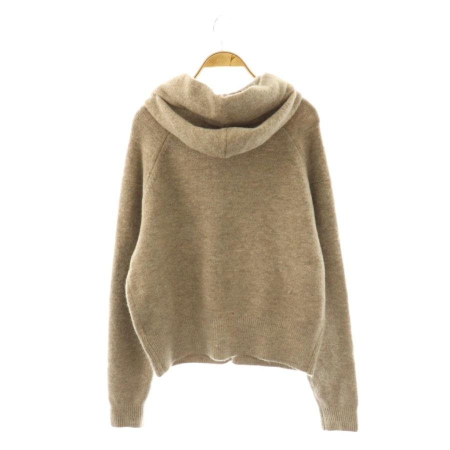 ZARA（ザラ） フード付きタイベルトニットカーディガン ジップアップ S