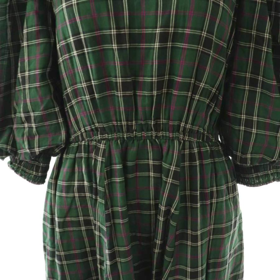 未使用品 ヌキテパ NE QUITTEZ PAS! Cotton Voile Check Volume Sleeve