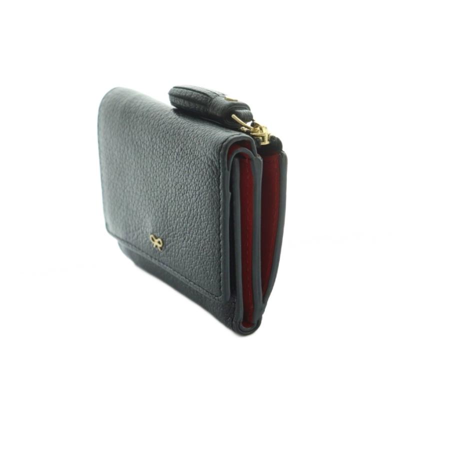 アニヤハインドマーチ Mini Trifold Zip Peeping Eyes 財布 三つ折り