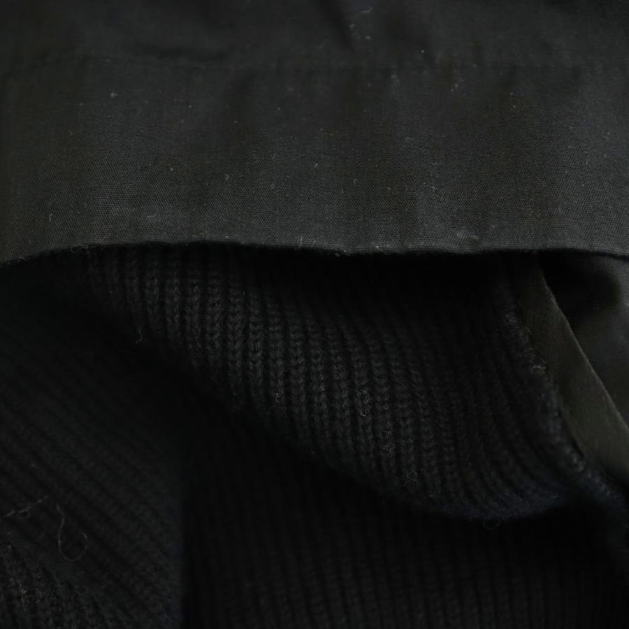 サカイ sacai バックプリーツ ニット ドッキングシャツ 七分袖 プル