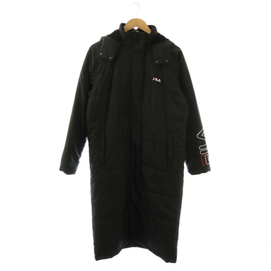 フィラ FILA ベンチコート コート L 黒 ブラック フード付き 長袖 
