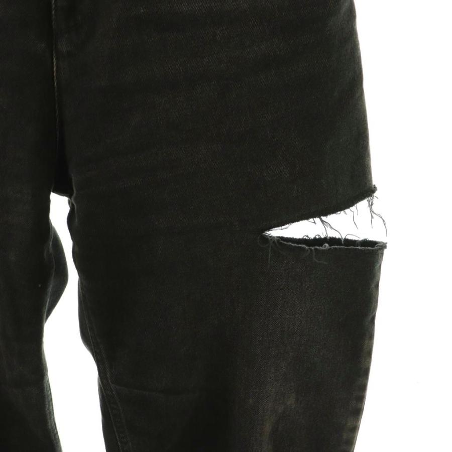 メゾンマルジェラ 1 Maison Margiela 1 23AW S51LA0051 S30743 デニムパンツ ダメージ加工 40 ブラック /HK ■OS ■SH レディース_3