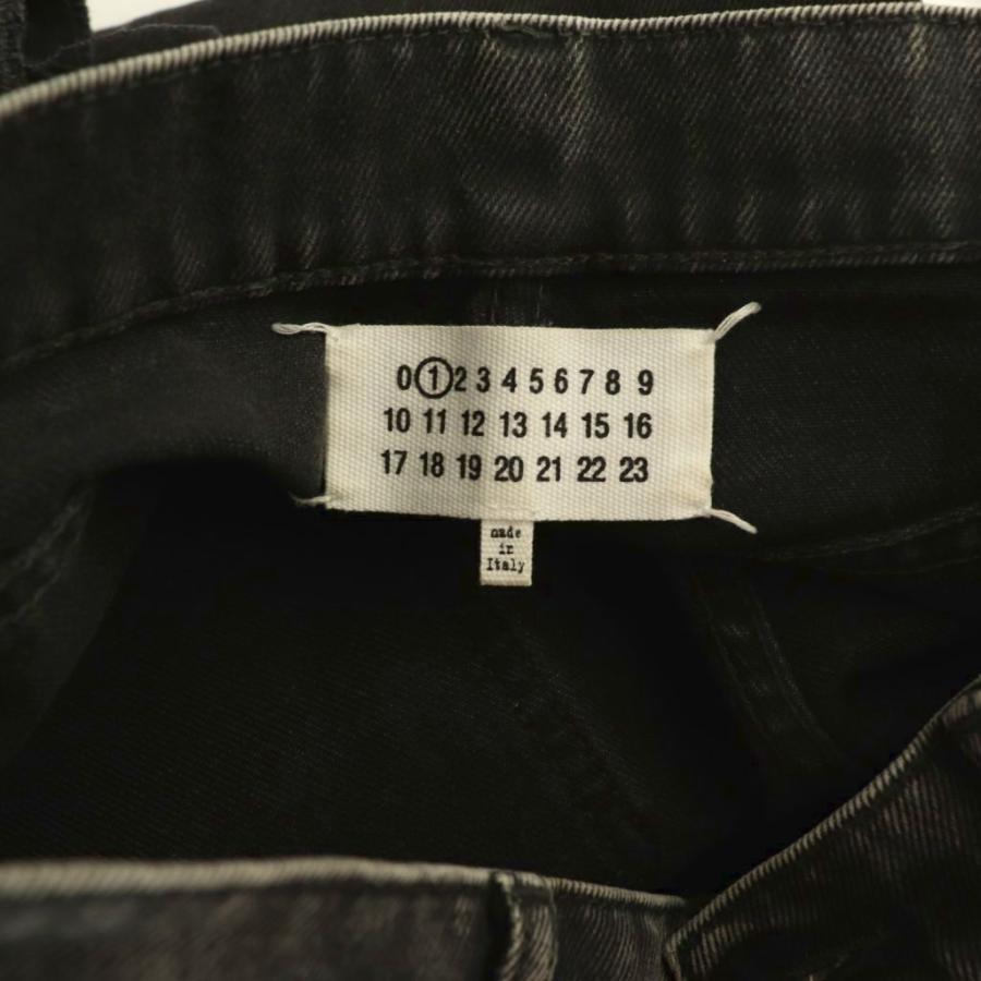 メゾンマルジェラ 1 Maison Margiela 1 23AW S51LA0051 S30743 デニムパンツ ダメージ加工 40 ブラック /HK ■OS ■SH レディース_5