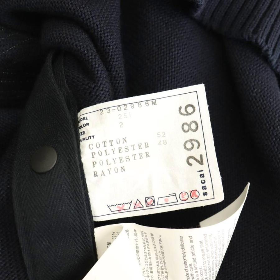 サカイ sacai 23-02986M Code Emb Knit Pullover ニット×Eric Haze 