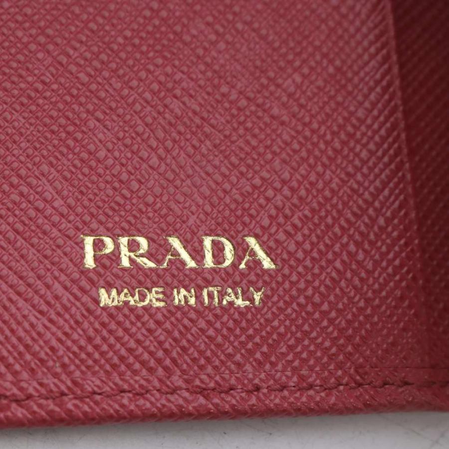 PRADA（プラダ） キーケース 4連 レザー キーリング付き ピンク 1PG004
